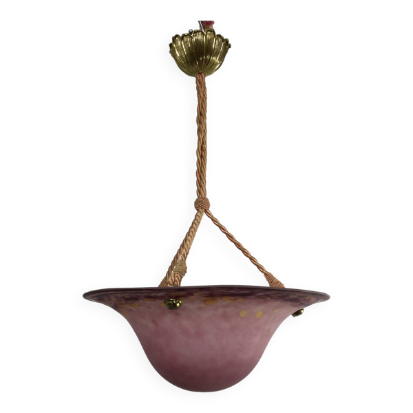 Suspension Pâte De Verre Violette Bon état reconditionné disponible sur Selency