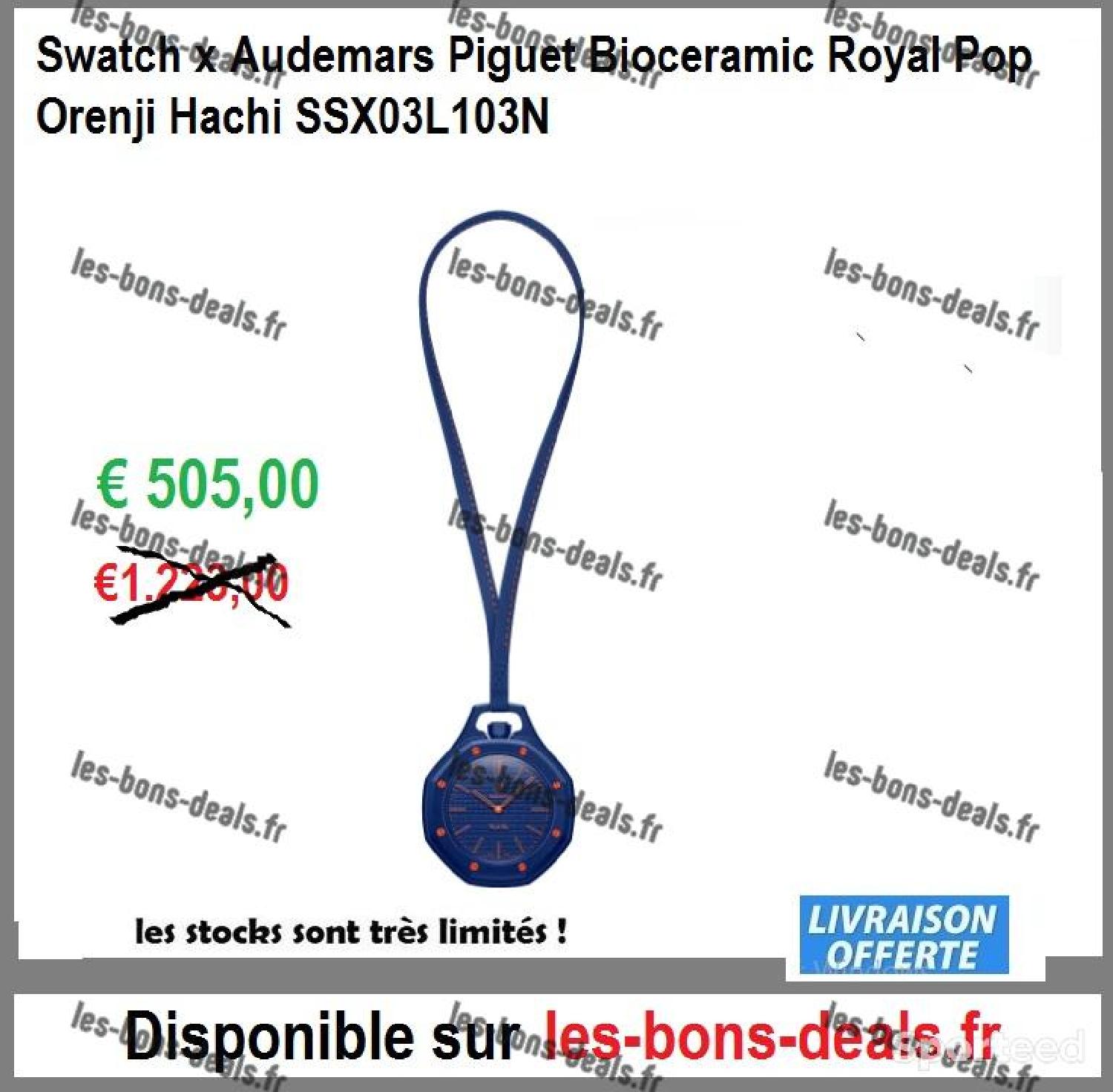 Swatch x Audemars Piguet Bioceramic Royal Pop Orenji Hachi SSX03L103N Comme neuf (c'est déjà la condition standard) reconditionné disponible sur Sporteed