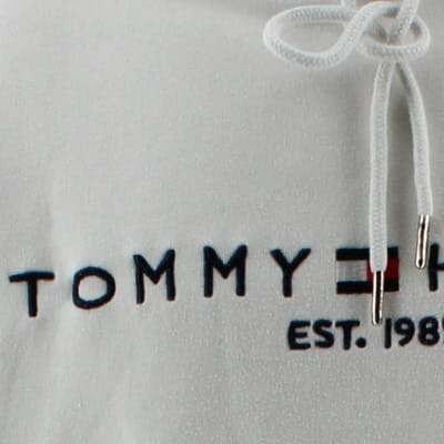 Voir photo 3 de Sweat blanc - homme - Tommy Hilfiger - taille S Sweat blanc - homme - Tommy Hilfiger - taille S État correct reconditionné photo 3