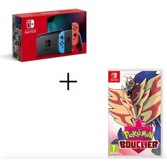 Switch 32GB - Noir - Edition limitée Pokémon Shield + Pokémon Shield Reconditionné Nintendo reconditionné disponible sur Backmarket