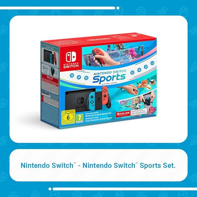 Voir photo 2 de Switch 32GB - Noir + Nintendo Switch Sports | Dero Switch 32GB - Noir + Nintendo Switch Sports Reconditionné Nintendo reconditionné photo 2 | Dero