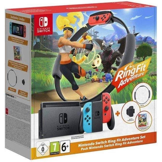 Voir photo 1 de Switch 32GB - Noir + Ring Fit Adventure jeux sans boite | Dero Switch 32GB - Noir + Ring Fit Adventure jeux sans boite Reconditionné Nintendo reconditionné | Dero