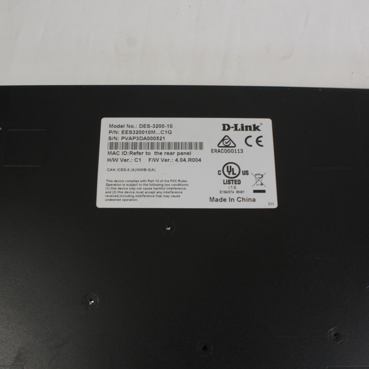 Voir photo 4 de Switch D-Link DES-3200-10 Switch D-Link DES-3200-10 Bon état reconditionné photo 4
