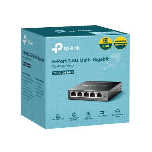 Switch de bureau 5 ports 100/1000/2.5 MultiGigabit TP-Link Omada DS105G-M2 Noir État correct reconditionné disponible sur Fnac