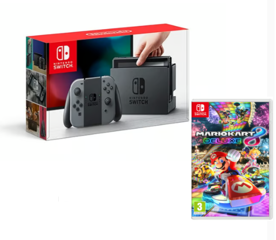 Switch Grise 32 Go & Mario Kart 8 Deluxe - Bon état Bon état Nintendo reconditionné disponible sur Pixmania | Dero