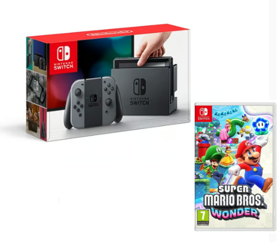 Switch Grise 32 Go & Super Mario Bros Wonder - Très bon état Très bon état Nintendo reconditionné disponible sur Pixmania