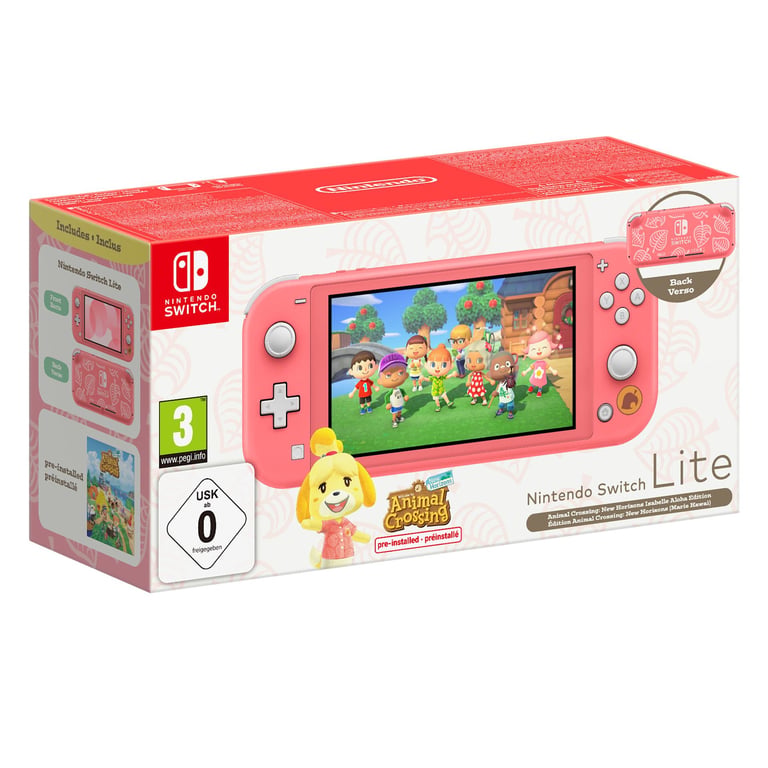 Switch Lite Ed. Marie Hawai & Animal Crossing: New Horizons - Console de jeux portables 14 cm (5.5 ) 32 Go Écran tactile Wifi - Excellent état Parfait état Nintendo reconditionné disponible sur Pixmania