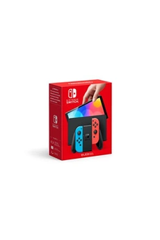 Switch (modèle OLED) avec manettes Joy-Con bleu néon / rouge néon Bon état Nintendo reconditionné disponible sur Darty
