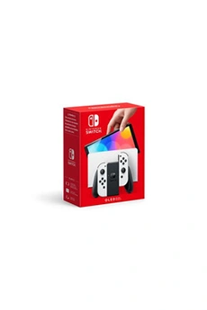 Switch (modèle OLED) avec station d'accueil et manettes Joy-Con blanches Bon état reconditionné disponible sur Darty