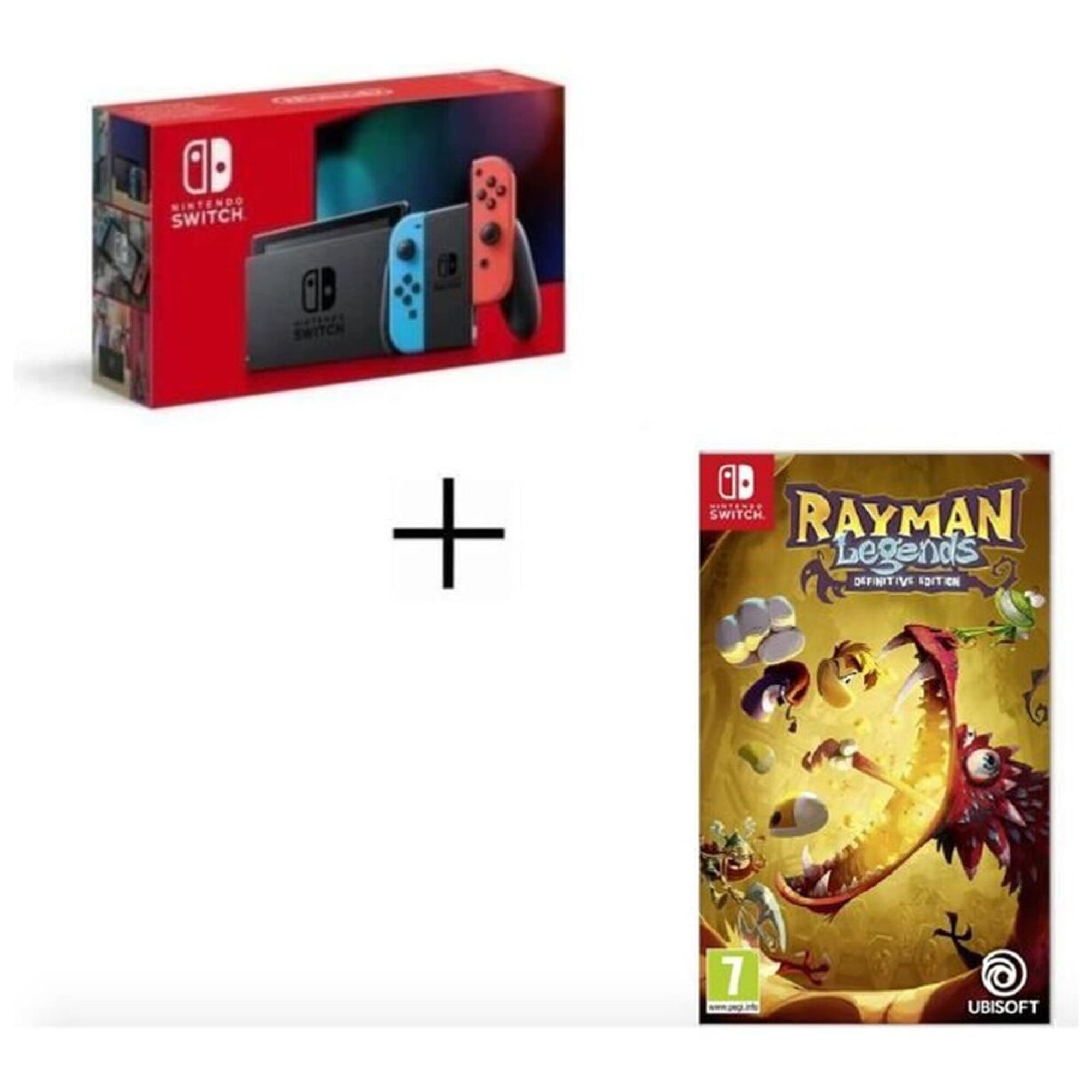 Switch Néon 32Go + Rayman Legends, Rouge, Bleu - Très bon état Très bon état Nintendo reconditionné disponible sur Pixmania | Dero