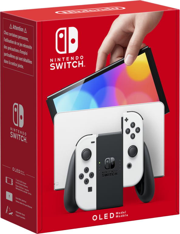 Switch (OLED) - Console de jeux portables 17,8 cm (7 ) 64 Go Écran tactile Wifi, Blanc - Excellent état Parfait état Nintendo reconditionné disponible sur Pixmania