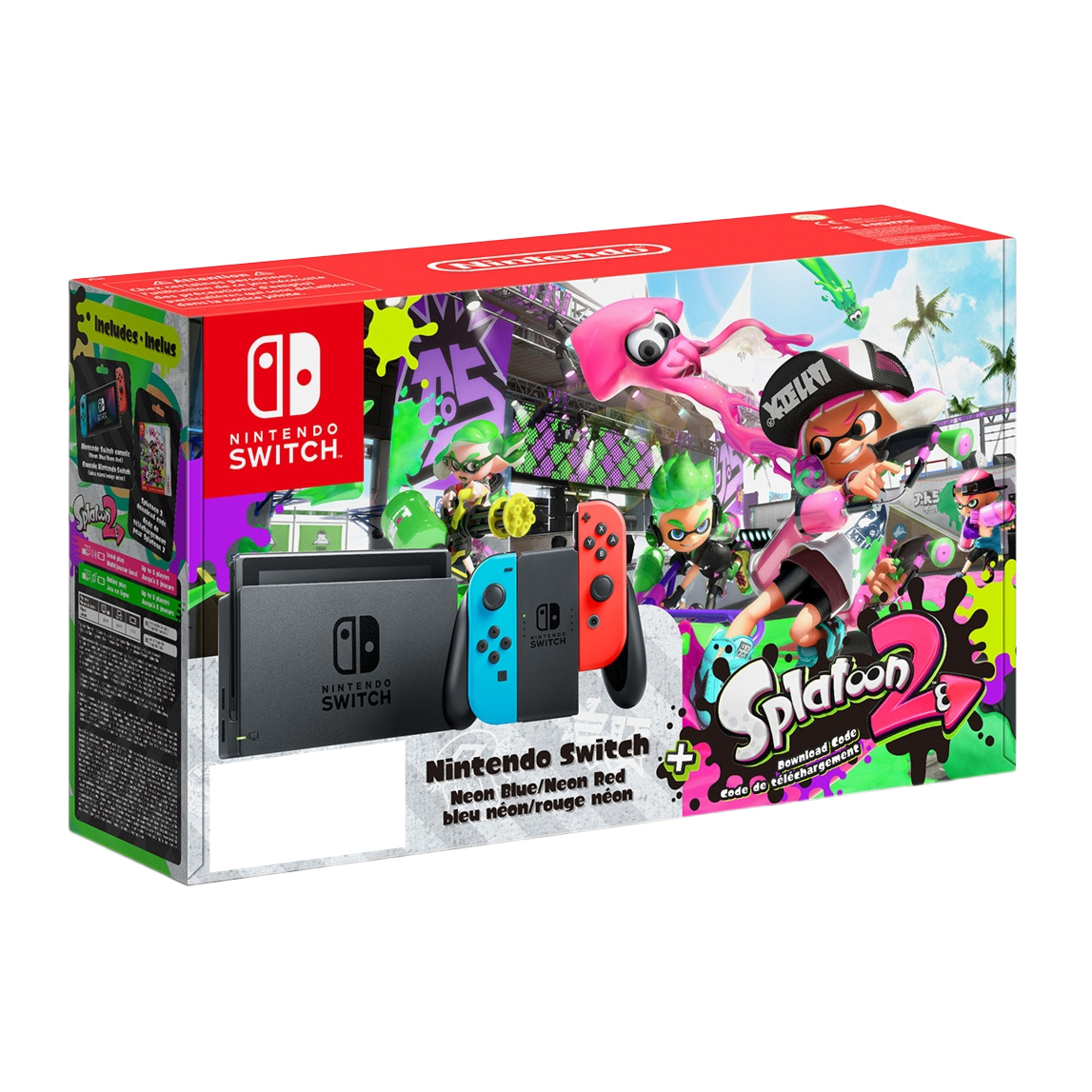 Switch & Splatoon 2 - console de jeux portables 15,8 cm (6.2 ) 32 Go Wifi Noir, Bleu, Rouge - Excellent état Parfait état - 419,99 € Switch & Splatoon 2 - console de jeux portables 15,8 cm (6.2 ) 32 Go Wifi Noir, Bleu, Rouge - Excellent état Parfait état Nintendo reconditionné disponible sur Pixmania
