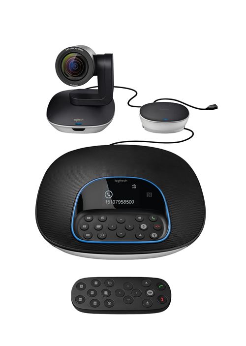 Système de vidéoconférence Logitech Group 1920 x 1080 Full HD 13 MP 30 fps 90° État correct Logitech reconditionné disponible sur Fnac
