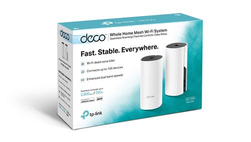 Système Mesh WiFi 1,2 Gigabit + 2 ports Ethernet Gigabit Tp-Link Deco M4 Blanc État correct TP-Link reconditionné disponible sur Fnac