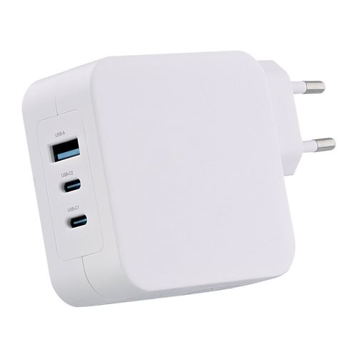 T'nB - Adaptateur secteur - GaN - 100 Watt - 5 A - PD, QC - 2 connecteurs de sortie (USB-C, USB type A) - sur le câble : USB-C - blanc État correct N/A reconditionné disponible sur Fnac