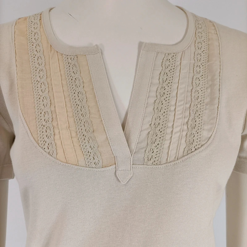 Voir photo 3 de T-shirt Gérard Darel beige col brodé manches courtes taille 2 T-shirt Gérard Darel beige col brodé manches courtes taille 2 Parfait état reconditionné photo 3