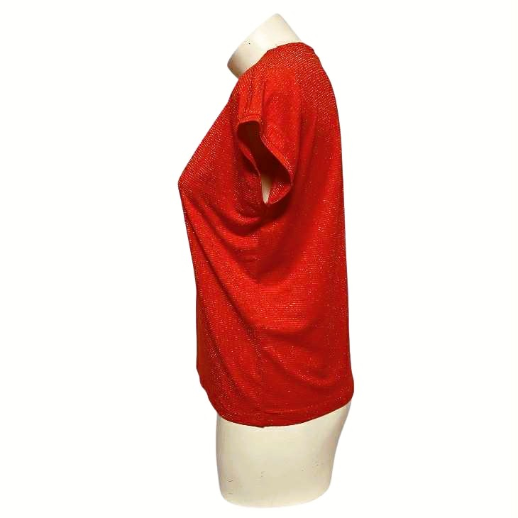 Voir photo 2 de T-shirt rouge pailleté femme - Only - S T-shirt rouge pailleté femme - Only - S Très bon état reconditionné photo 2