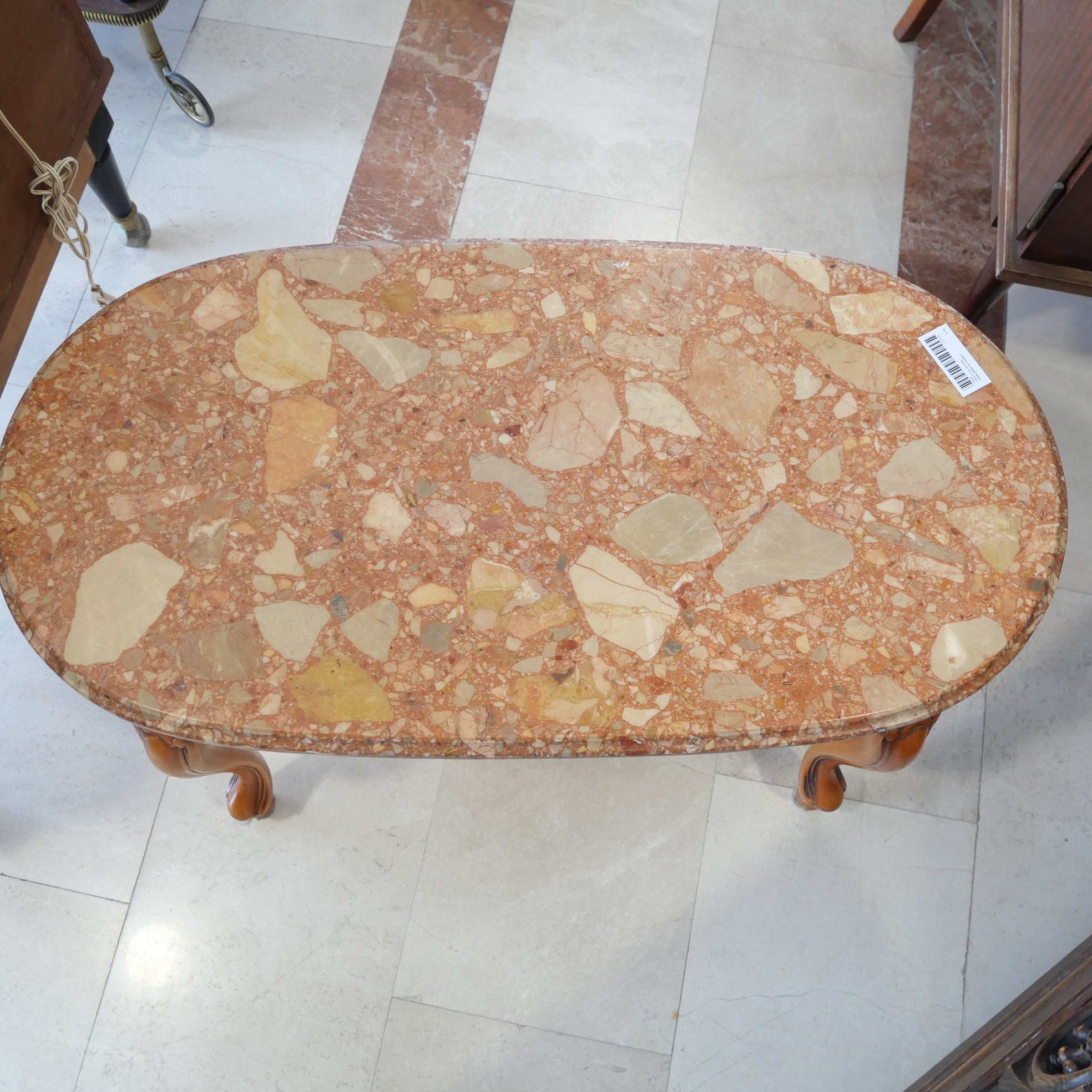 Voir photo 3 de Table basse marbre type Brèche d'Alep Table basse marbre type Brèche d'Alep reconditionné photo 3