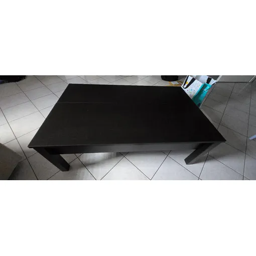 Table basse noire avec une partie surélevable IKEA acheté il y a moins de 2 ans occasion reconditionné disponible sur Rakuten
