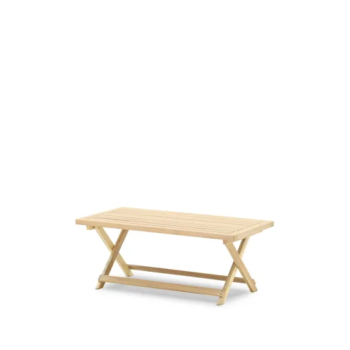 Table basse pliante en bois 100x50 occasion reconditionné disponible sur Rakuten