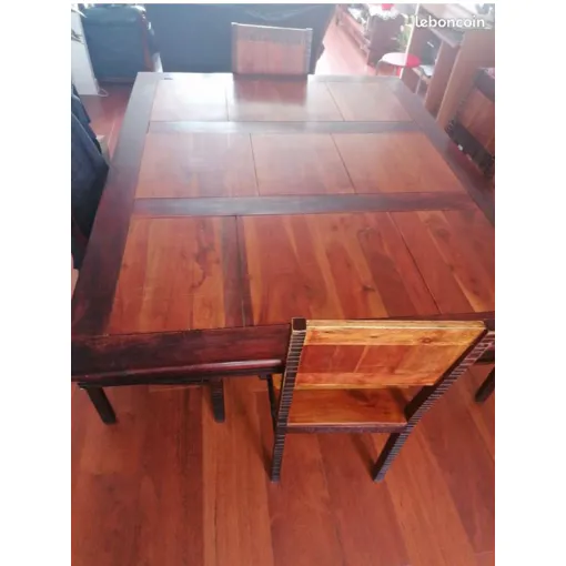 Table Bois Massif Bois Et Chiffon Bon état reconditionné disponible sur Rakuten