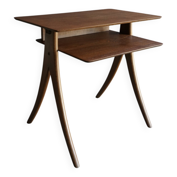 Table d'appoint en teck italien, années 1960 Bon état reconditionné (offre indisponible)