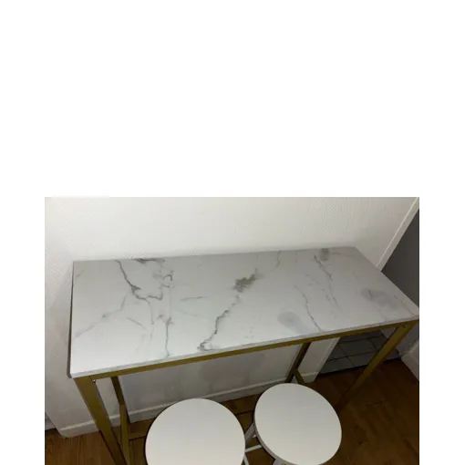 Table De Bar Avec Deux Chaises Haute. Bon état reconditionné disponible sur Rakuten