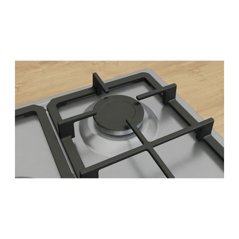 Voir photo 3 de Table de cuisson a gaz - BOSCH Série 4 - 5 foyers - 52 x 75 x 4,5 cm - PGQ7B5K90 - Inox - Bon état | Dero Table de cuisson a gaz - BOSCH Série 4 - 5 foyers - 52 x 75 x 4,5 cm - PGQ7B5K90 - Inox - Bon état Bon état Bosch reconditionné photo 3 | Dero