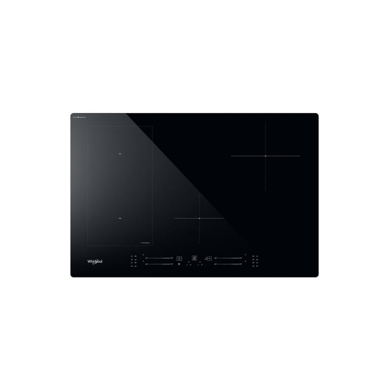 Table de cuisson à induction encastrable 4 feux Whirlpool WL S2177 CPNE 77 cm Noir - Excellent état Parfait état Whirlpool reconditionné disponible sur Pixmania