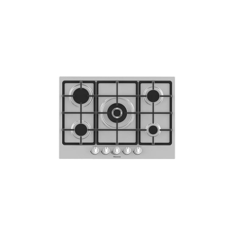 Table de cuisson Hisense GM773XF Acier inoxydable Encastrable Gaz 5 brûleurs - Bon état Bon état reconditionné disponible sur Pixmania