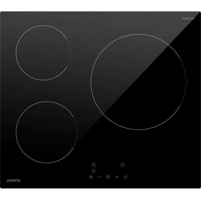 Table de cuisson induction  3 foyers L60 x P52 cm OCEATI3Z7B - Excellent état Parfait état N/A reconditionné disponible sur Pixmania