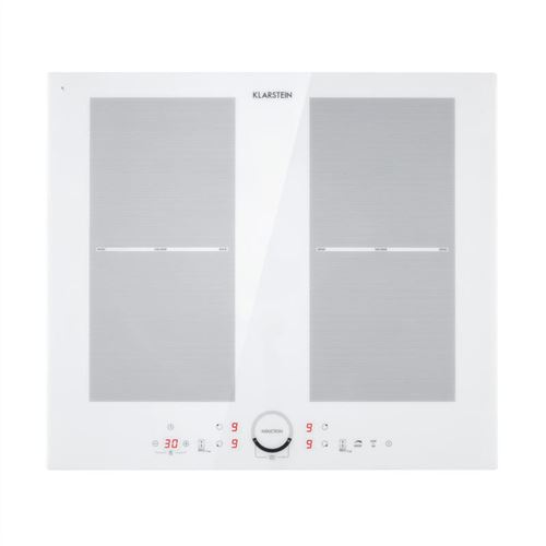 Table de cuisson - Klarstein Delicatessa 60 - Plaque vitrocéralique - 7000W - Minuterie - Blanc État correct reconditionné disponible sur Fnac