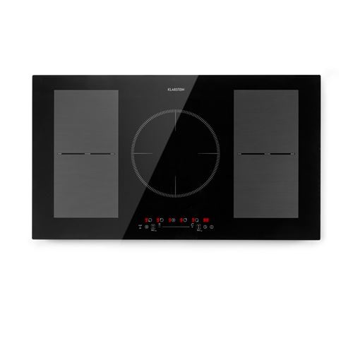 Table de cuisson - Klarstein Delicatessa 90 Flex - Plaque vitrocéramique - 7400W - 5 zones - Minuterie - Noir État correct reconditionné disponible sur Fnac