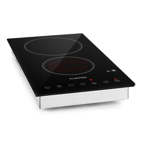 Table de cuisson - Klarstein VariCook Domino - Plaque vitrocéramique - 3000W - Minuterie - Tactile - Argent État correct reconditionné disponible sur Fnac