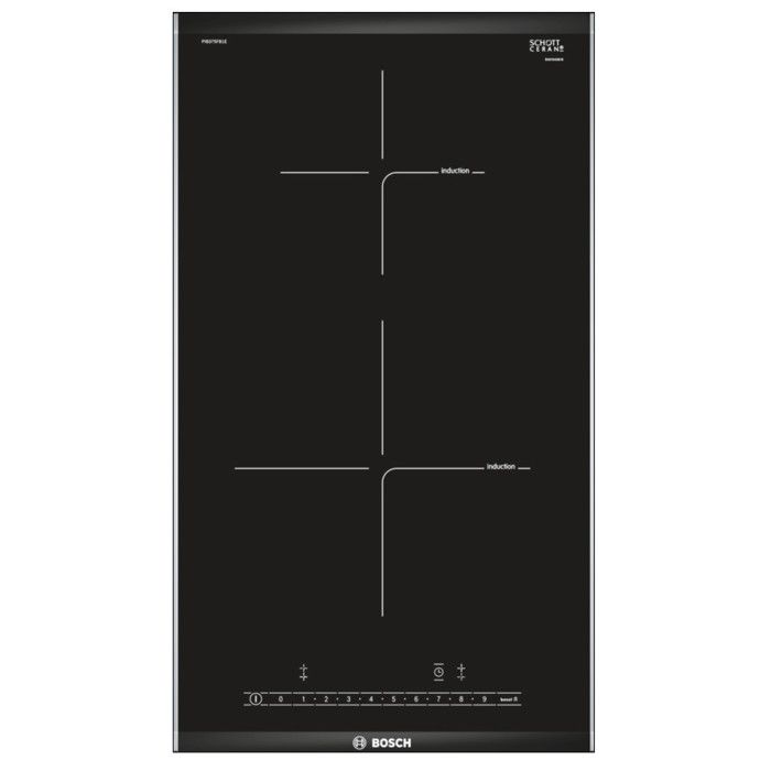 Table de cuisson vitrocéramique BOSCH PIB375FB1E - 2 foyers induction - QuickStart - Sécurité enf - Bon état Bon état Bosch reconditionné disponible sur Pixmania