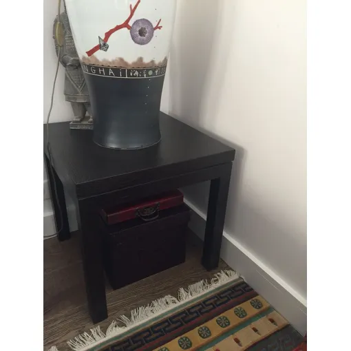 table de lampe / chevet marron cuir vintage peau exotique Bon état reconditionné disponible sur Rakuten