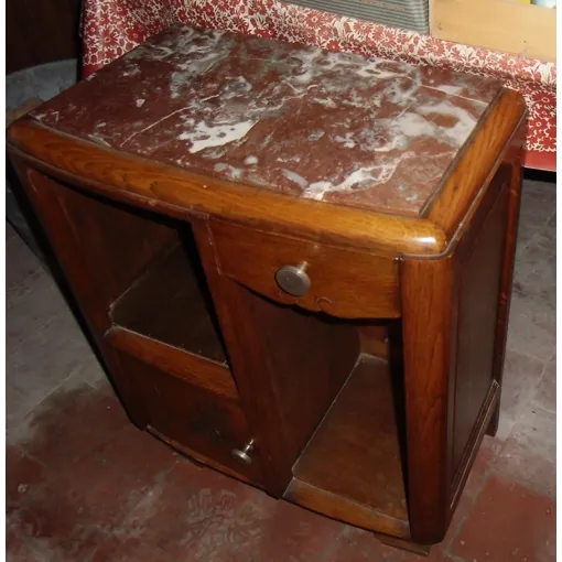 Table De Nuit Table De Chevet Dessus Marbre De Carrare occasion reconditionné disponible sur Rakuten
