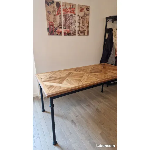 Table En Bois Massif Maison Du Monde Bon état reconditionné disponible sur Rakuten