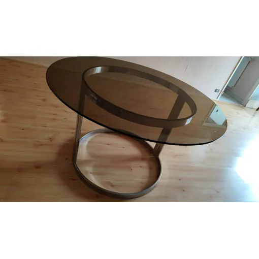 Table En Verre Structure Inox Bon état reconditionné disponible sur Rakuten