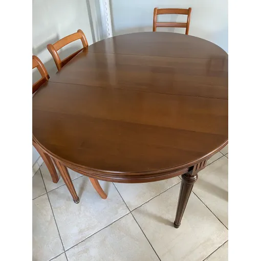 Table extensible bois massif et 6 chaises Bon état reconditionné disponible sur Rakuten