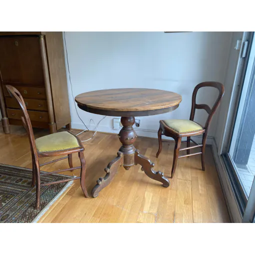 Table guéridon en acajou Bon état reconditionné disponible sur Rakuten