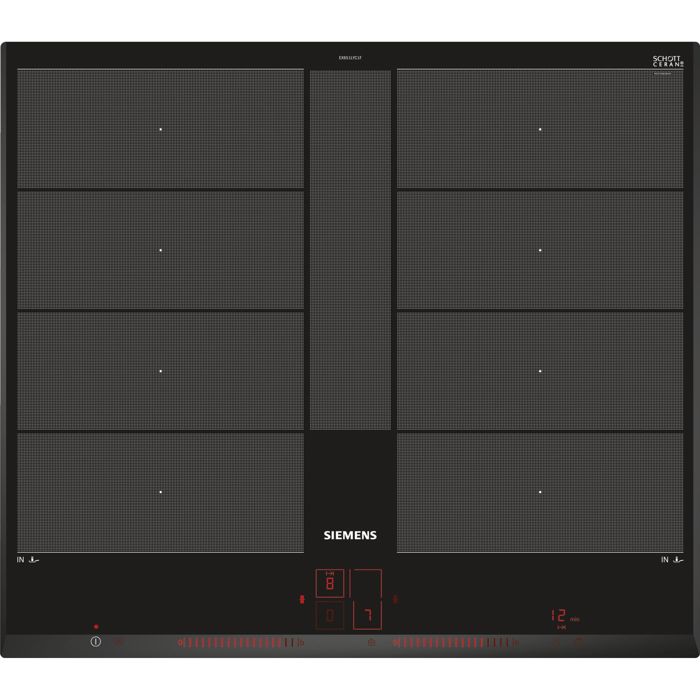 Table induction - IQ700 - 4 foyers - 60 cm - Noir - Dual LightSlider - Excellent état Parfait état Siemens reconditionné disponible sur Pixmania