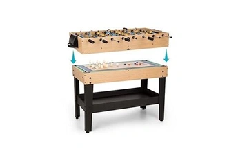 Table multijeux - babyfoot - 15 jeux différents avec description - plateau de rangement - 4 terrains de jeu - table en mdf Bon état - 230,99 € Table multijeux - babyfoot - 15 jeux différents avec description - plateau de rangement - 4 terrains de jeu - table en mdf Bon état OneConcept reconditionné disponible sur Darty | Dero