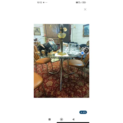 Table verre fumé année 70 Bon état reconditionné disponible sur Rakuten