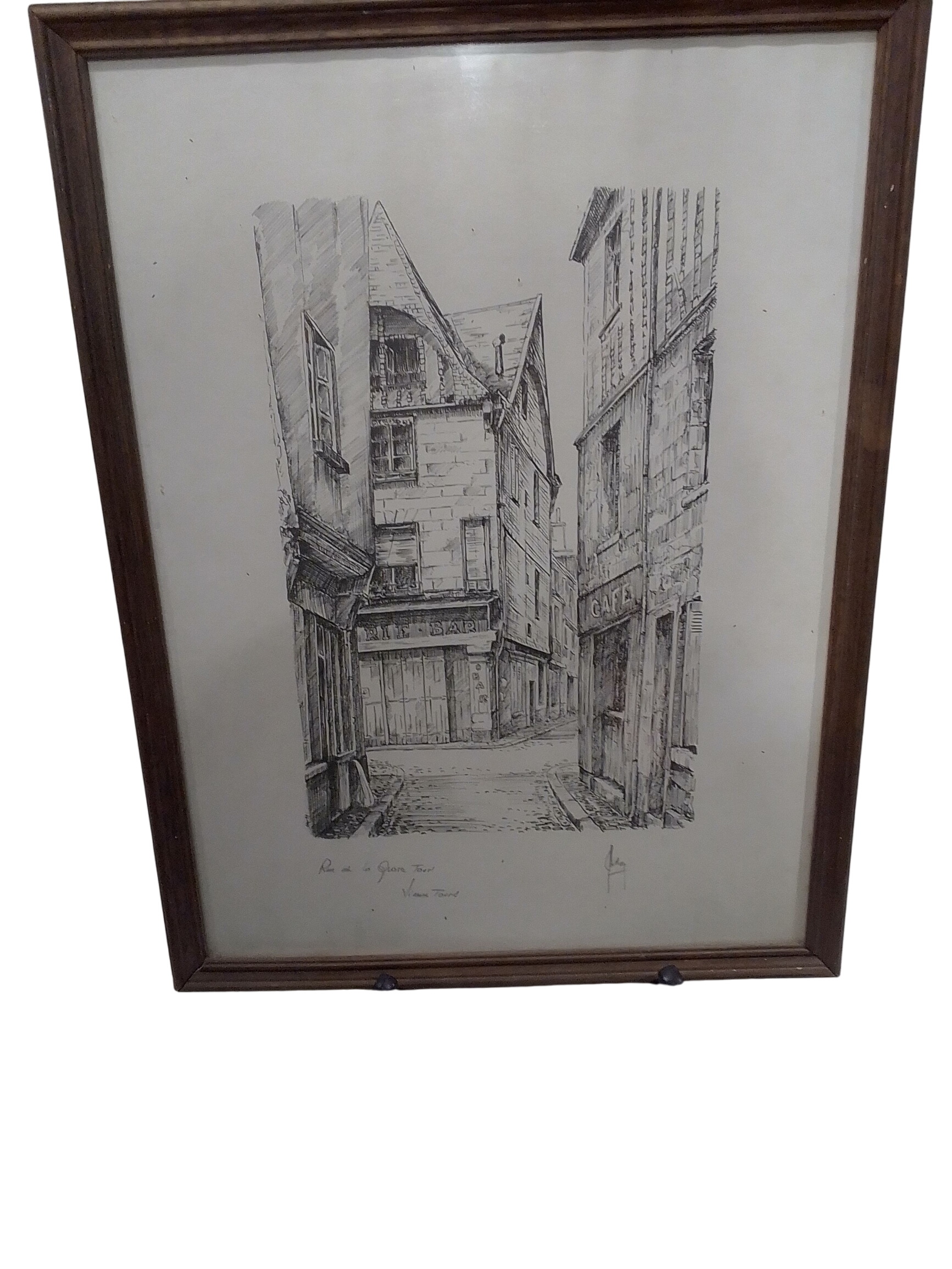 Tableau Ancienne Gravure Vue de La Grande Tour Vieux Tours Bon état - 50,00 € Tableau Ancienne Gravure Vue de La Grande Tour Vieux Tours Bon état reconditionné disponible sur Label Emmaüs