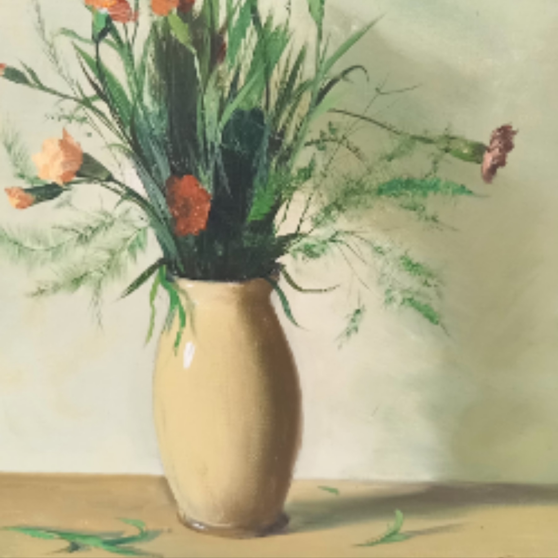 Voir photo 4 de Tableau . Bouquet de fleur signé S. TOUTOUNOV. Huile sur toile. Tableau . Bouquet de fleur signé S. TOUTOUNOV. Huile sur toile. Bon état reconditionné photo 4