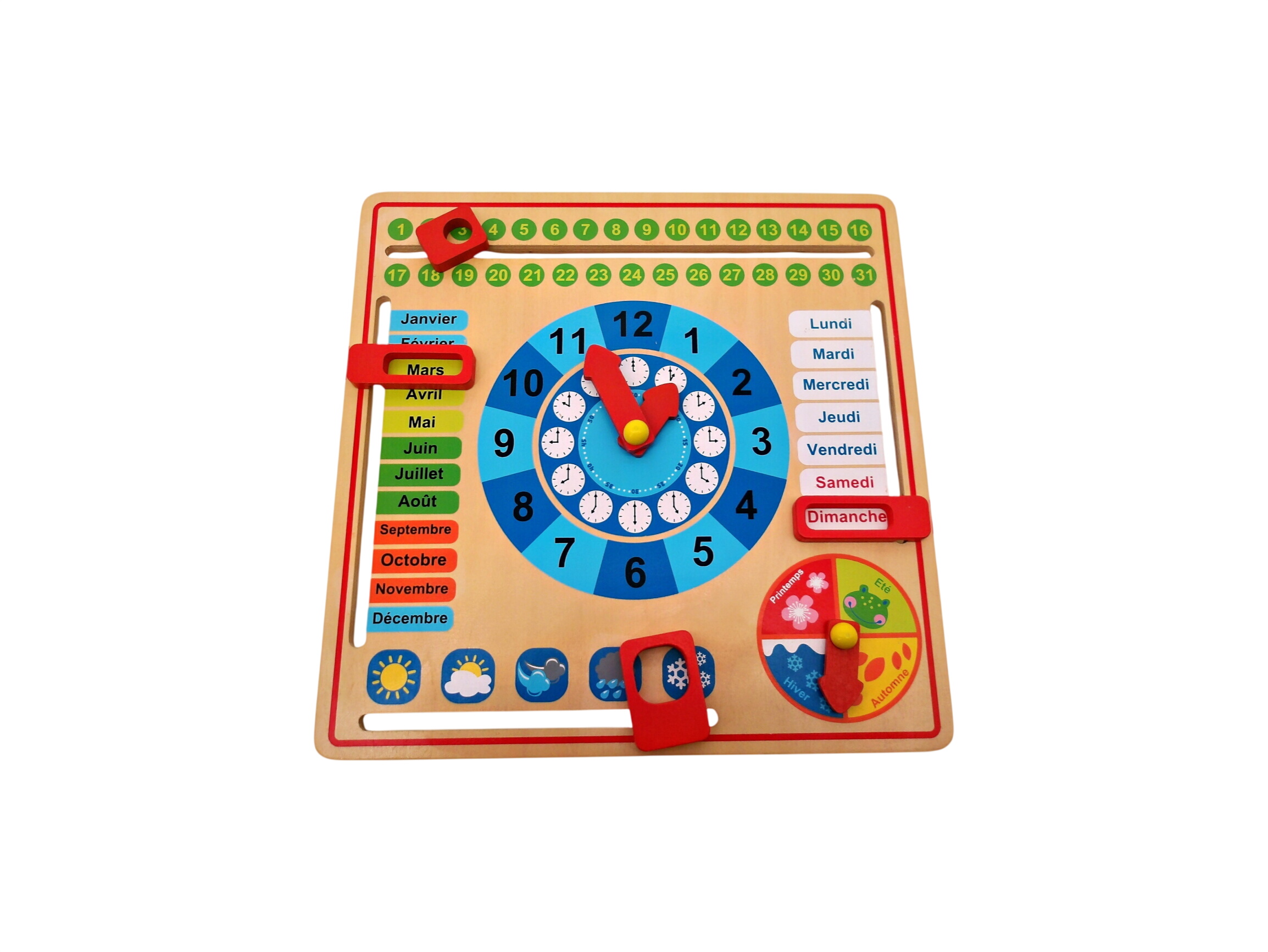 Tableau d'apprentissage repères temporels - Ephéméride Très bon état - 13,40 € Tableau d'apprentissage repères temporels - Ephéméride Très bon état reconditionné disponible sur Label Emmaüs