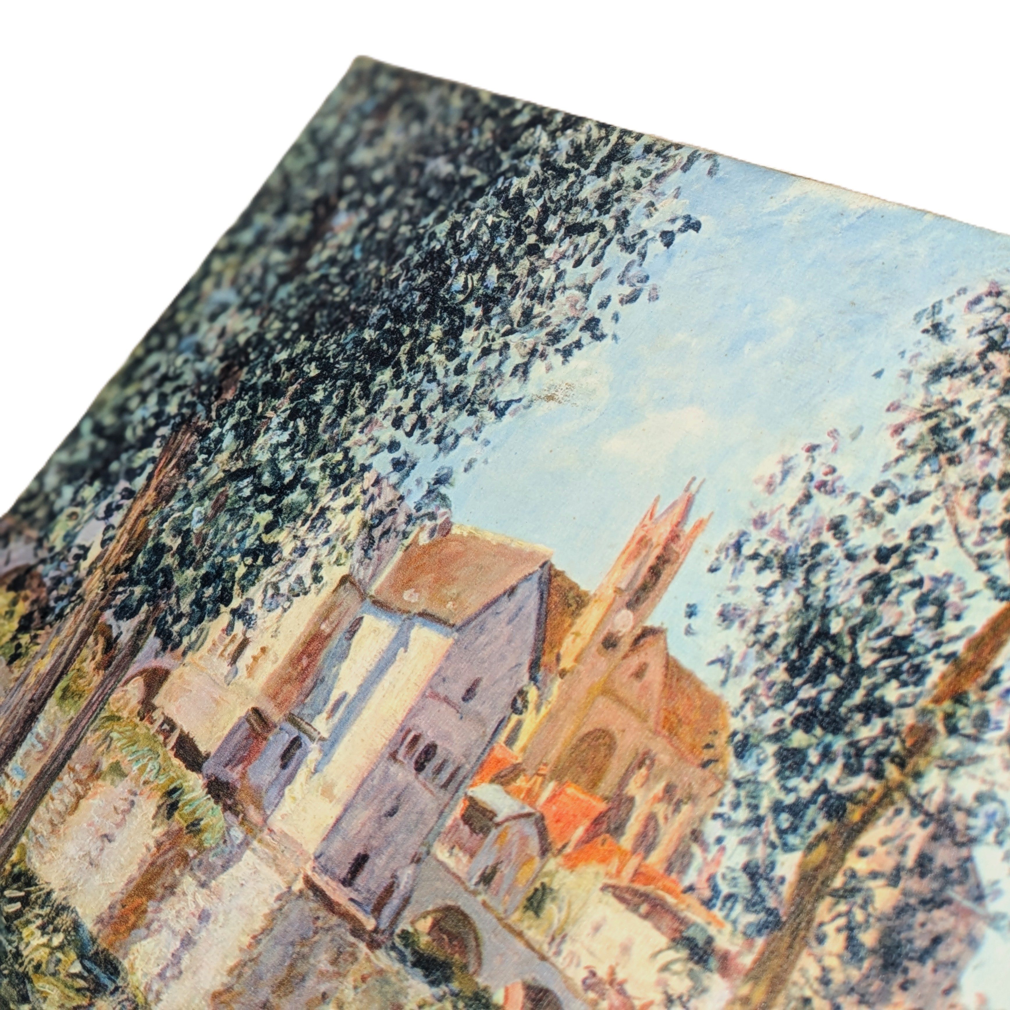 Voir photo 2 de Tableau d'une reproduction sur toile "Moret-sur-Loing" - Alfred Sisley (1960) Tableau d'une reproduction sur toile "Moret-sur-Loing" - Alfred Sisley (1960) Très bon état reconditionné photo 2