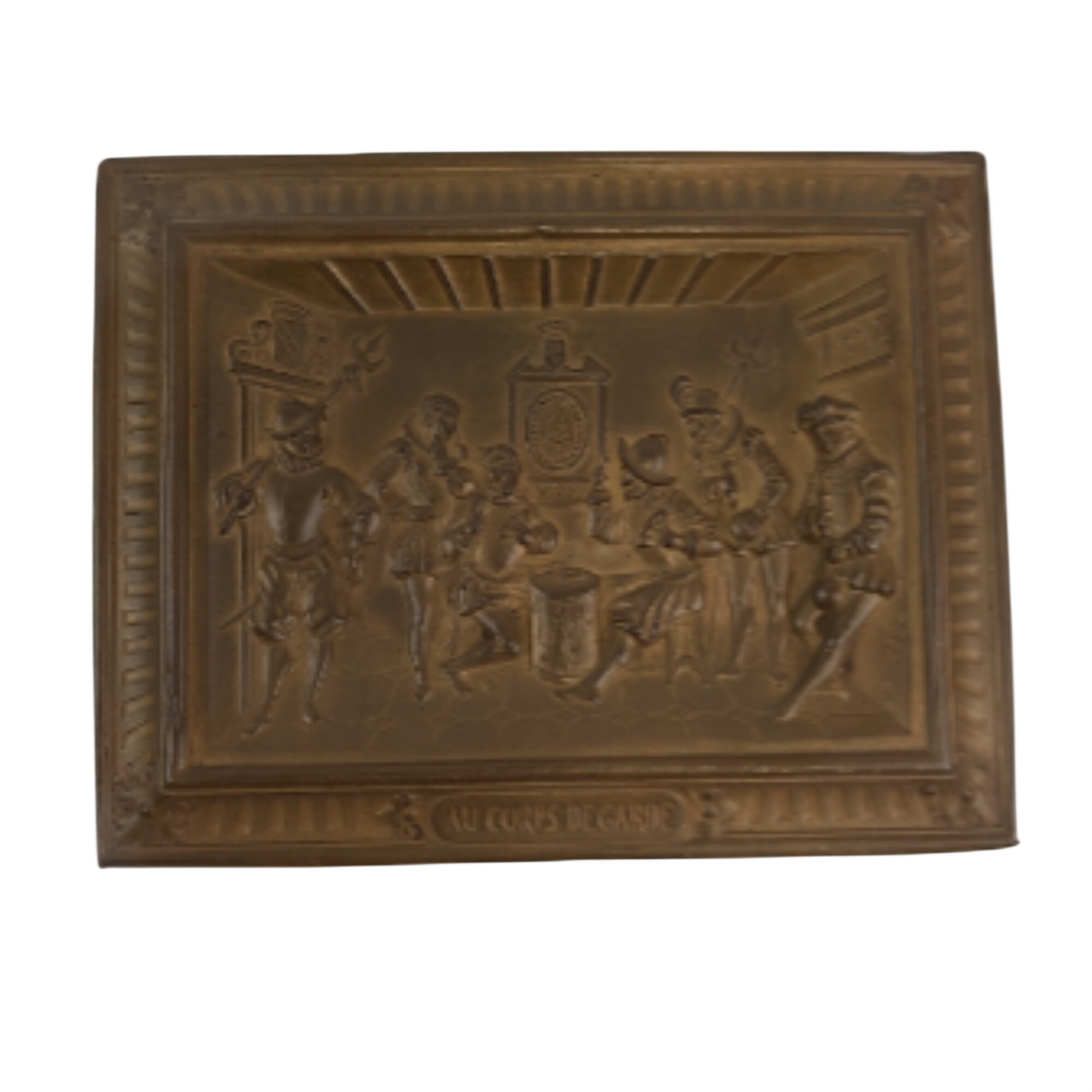 Acheter Tableau en laiton corps de garde - 11,00 € Tableau en laiton corps de garde reconditionné disponible sur Label Emmaüs