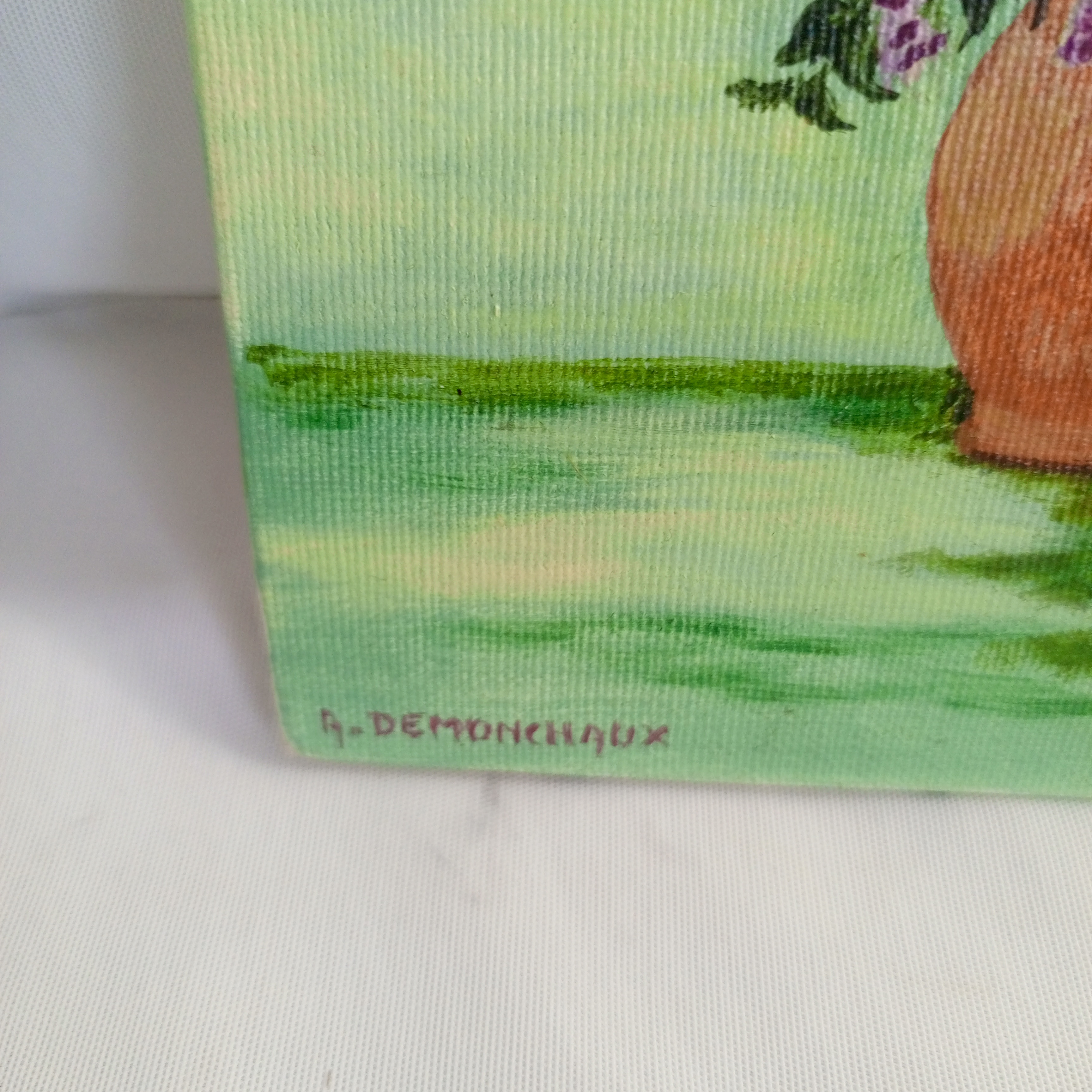 Voir photo 6 de Tableau ET BOUQUET DE LILAS Stalles, Huile sur toile Tableau ET BOUQUET DE LILAS Stalles, Huile sur toile reconditionné photo 6